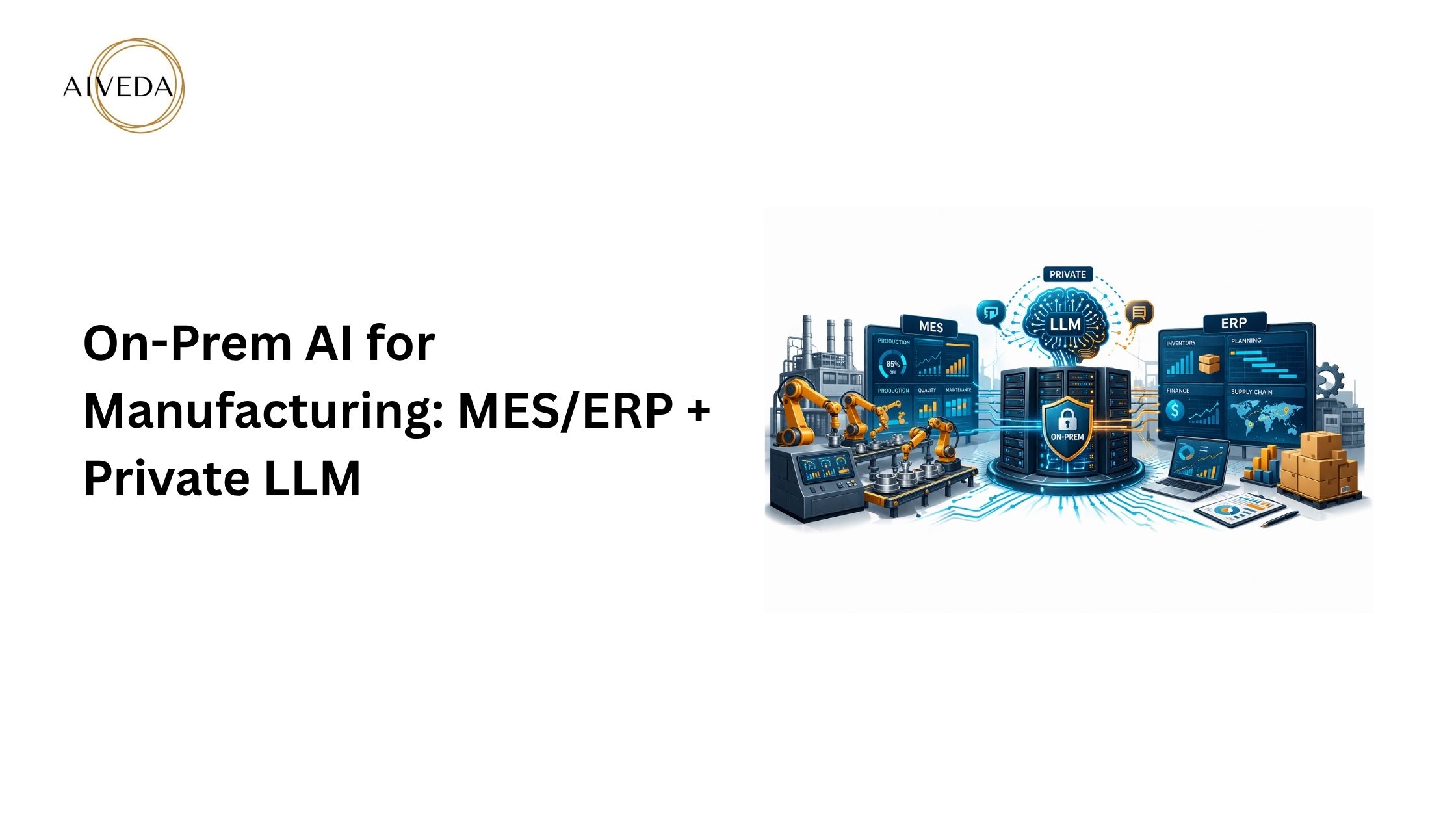 On-Prem AI for Manufacturing: MES/ERP + Private LLM